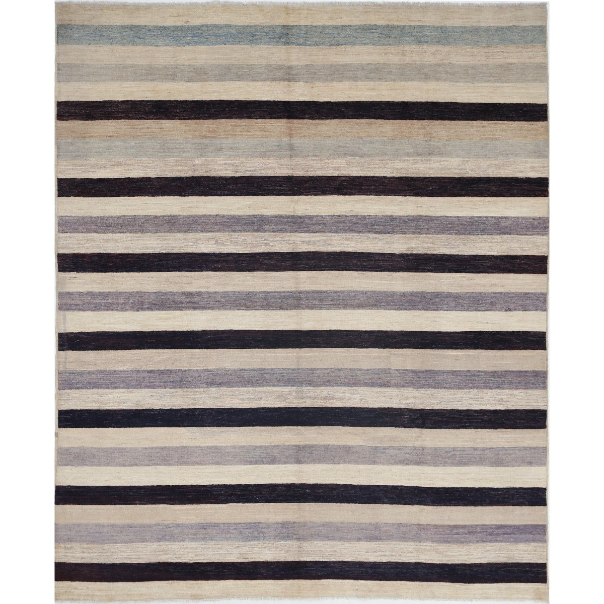 Modcar 8x10 Handmade Double Knotted Washable Wool Rug - Colorful