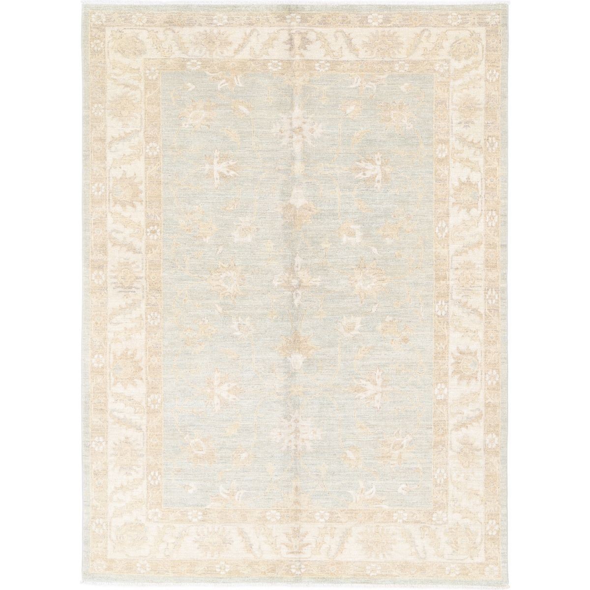 Serenity 6x8 Handmade Double Knotted Washable Wool Rug - Soft Hues