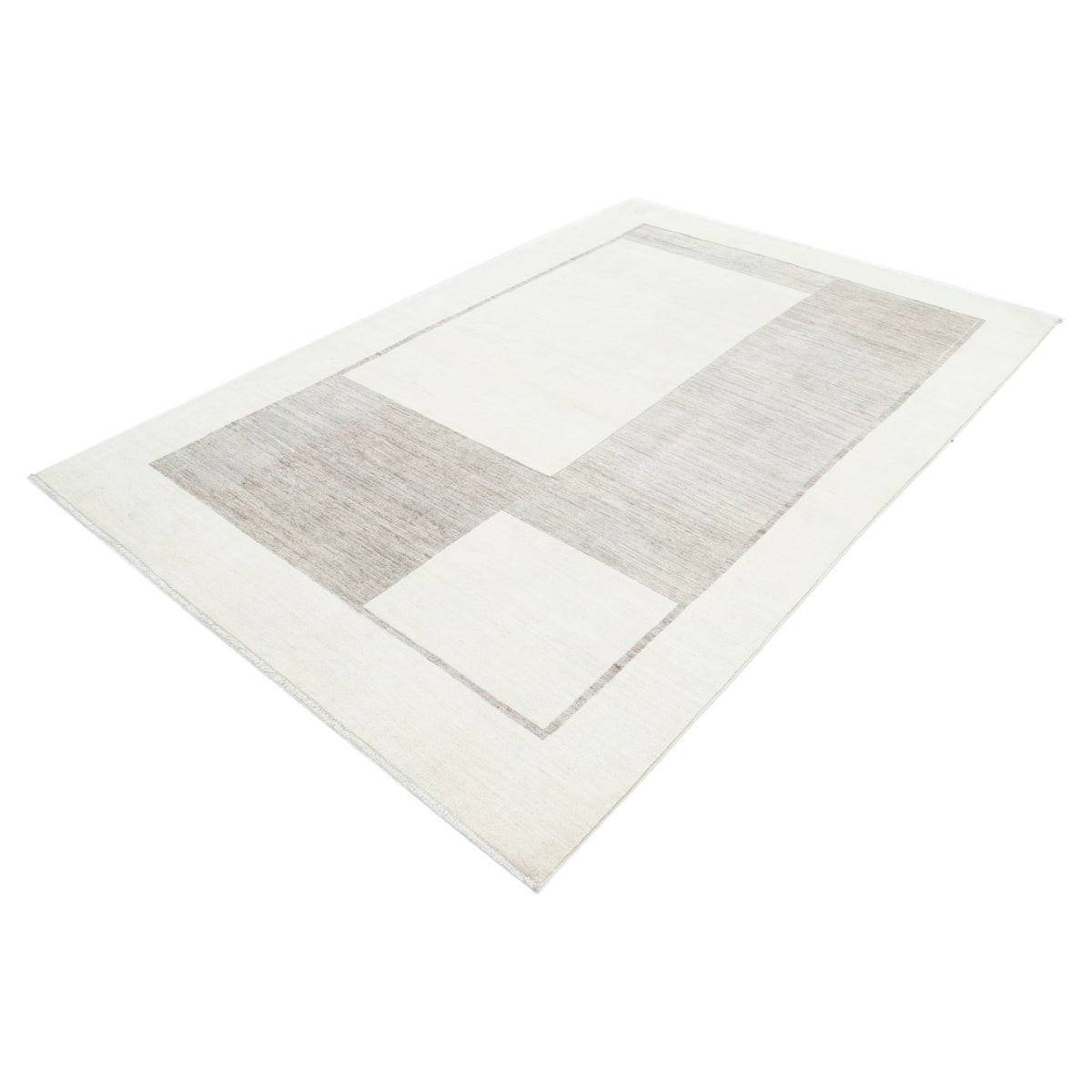 Modcar 6x9 Handmade Double Knotted Washable Wool Rug - Colorful