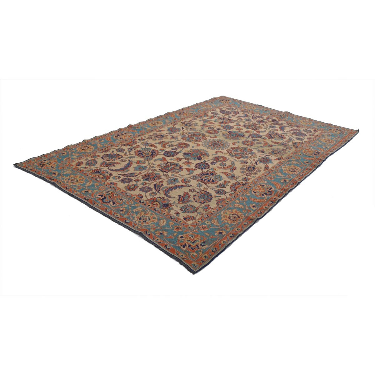 Sumak 7x11 Hand Woven Washable Wool Rug - Colorful