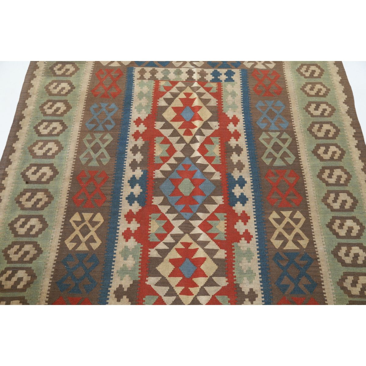 Kafkaas 5x7 Hand Woven Washable Wool Rug - Colorful