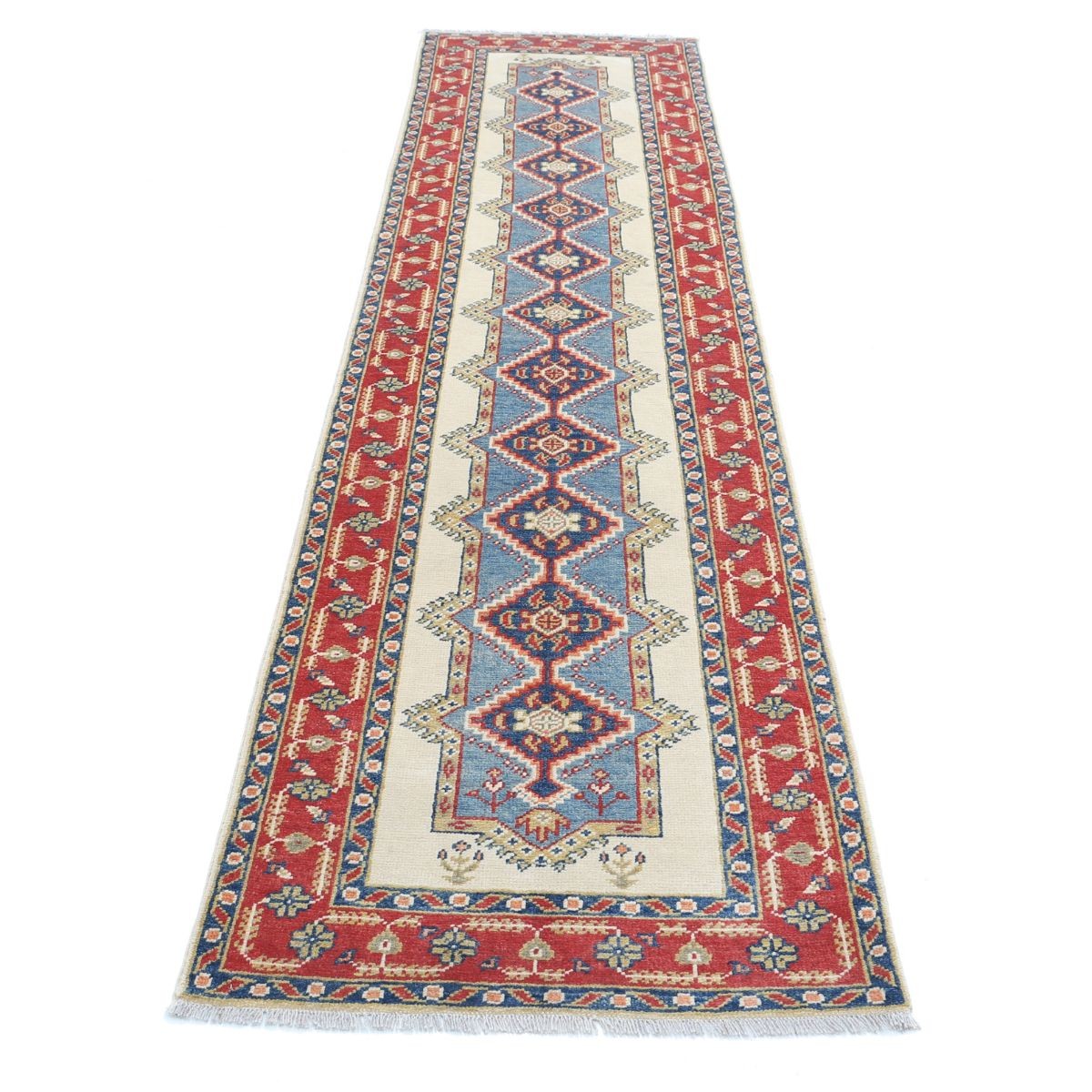 Revival 3x10 Handmade Double Knotted Washable Wool Runner - Colorful