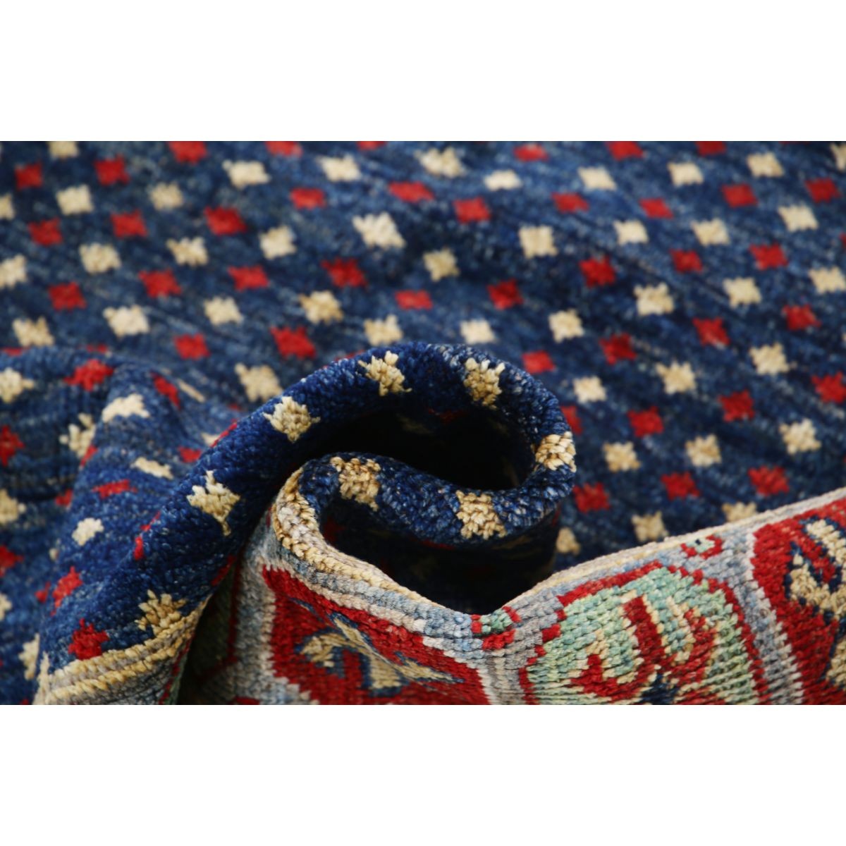 Revival 5x6 Handmade Double Knotted Washable Wool Rug - Colorful