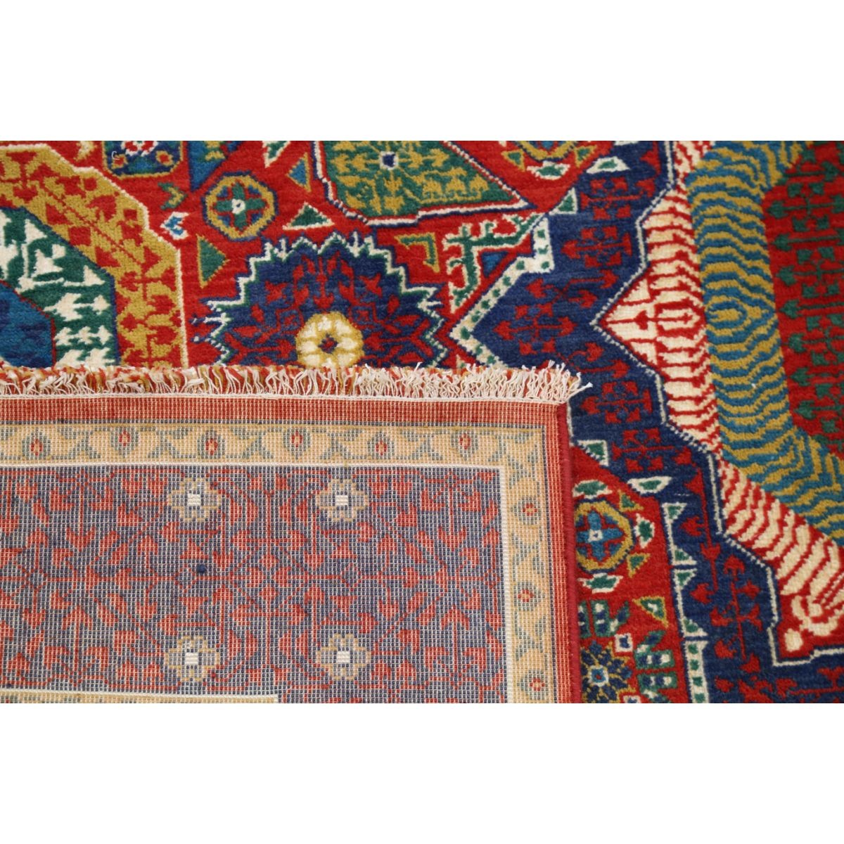 Gulshan-3'10" 4x6 Machine-Made Washable Wool Rug - Colorful