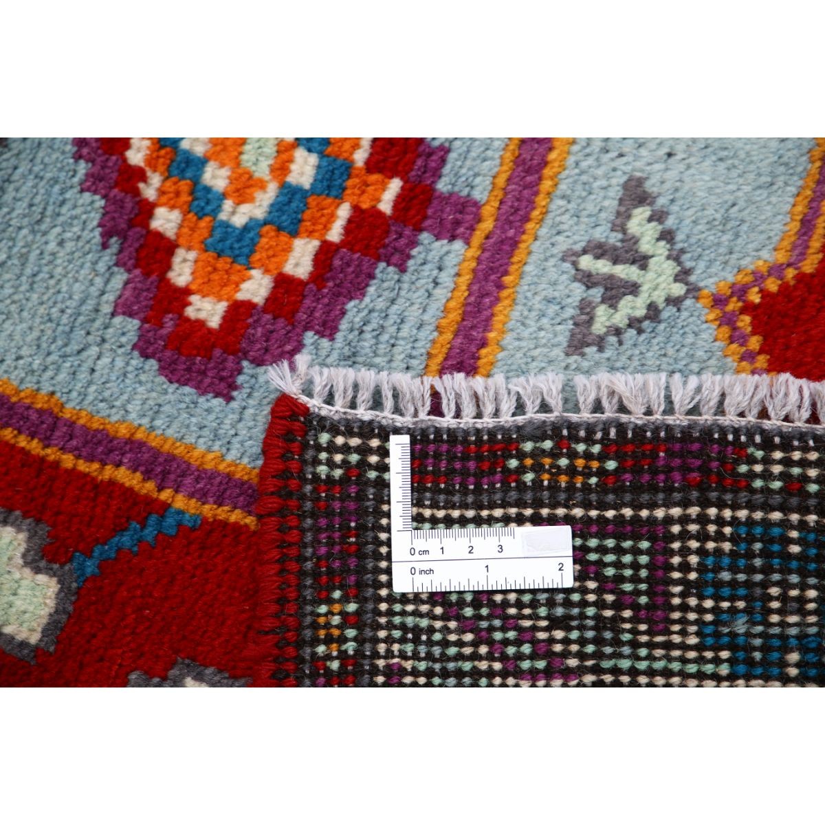 Revival 3x5 Handmade Double Knotted Washable Wool Rug - Colorful
