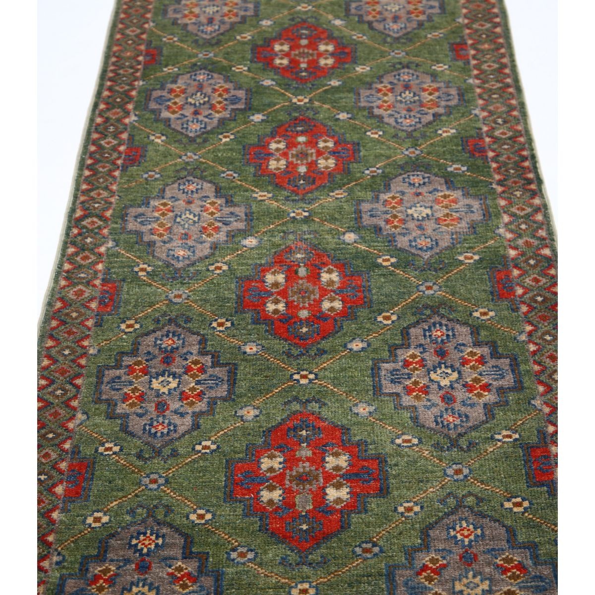 Revival 3x12 Handmade Double Knotted Washable Wool Runner - Colorful