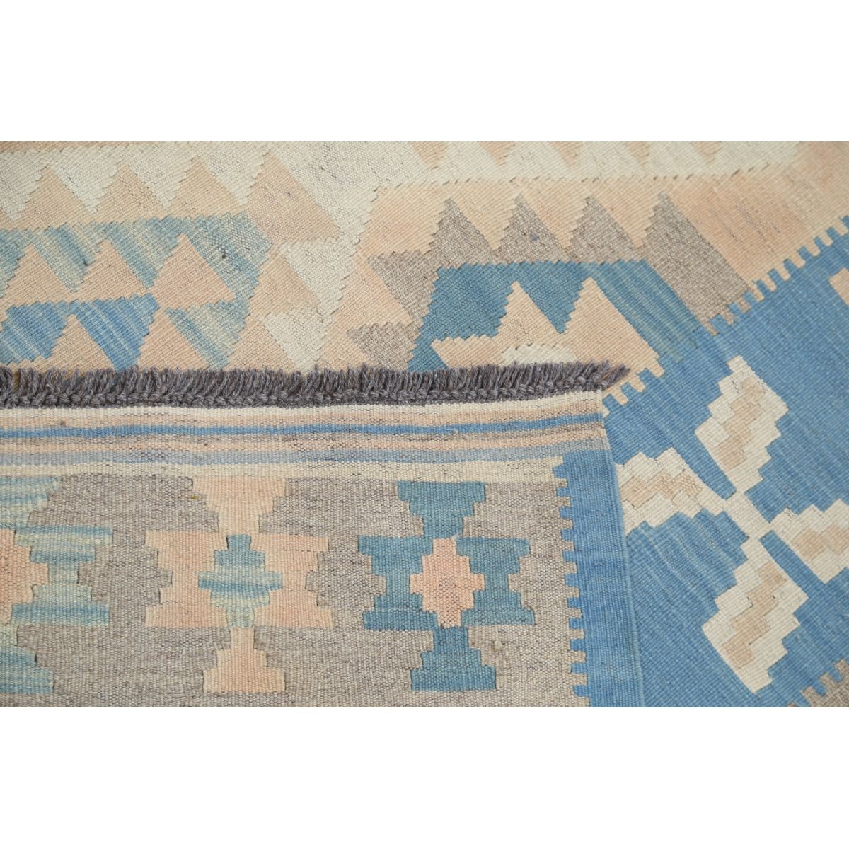 Kafkaas 5x7 Hand Woven Washable Wool Rug - Soft Hues