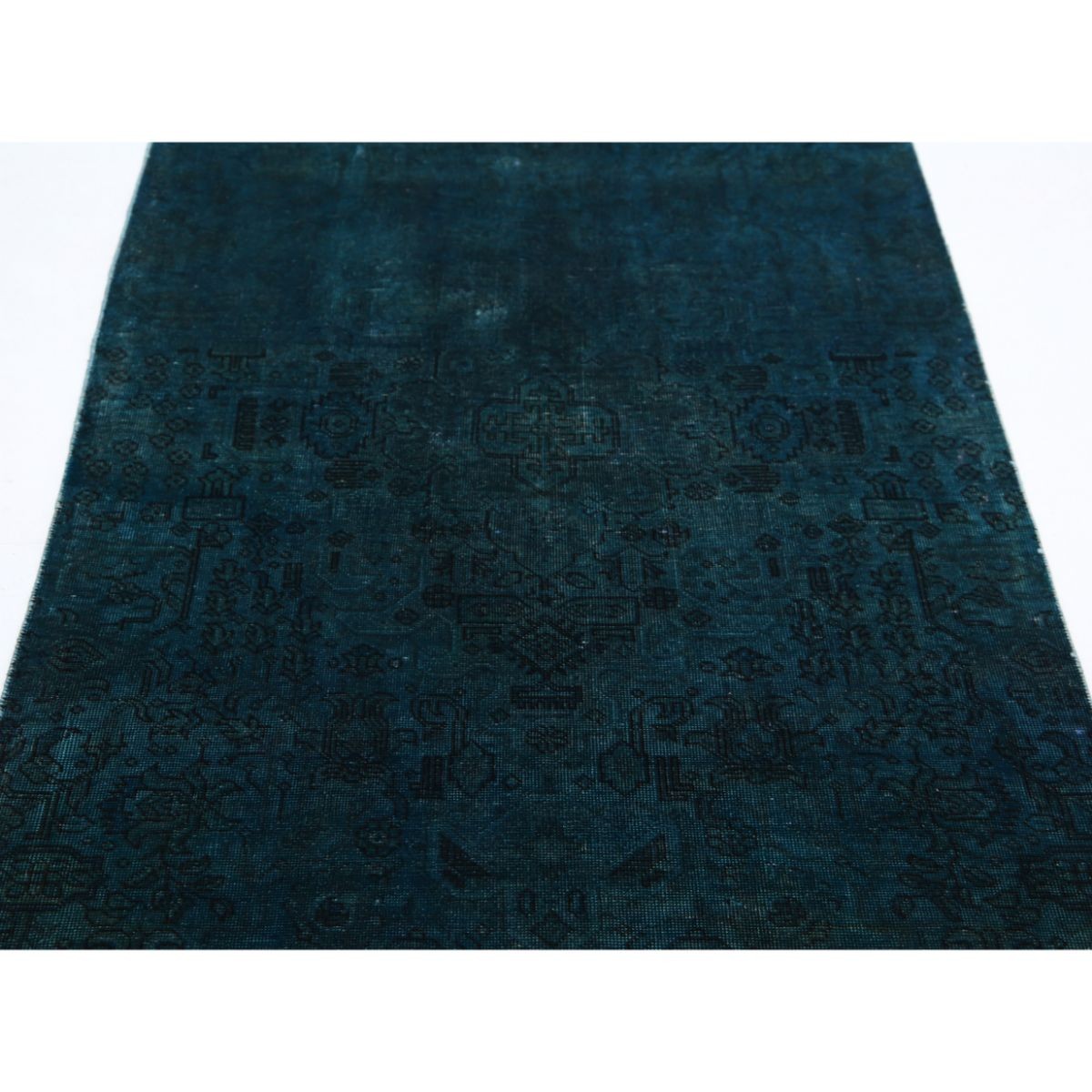 Overdye 3x7 Handmade Double Knotted Washable Wool Rug - Monochormatic