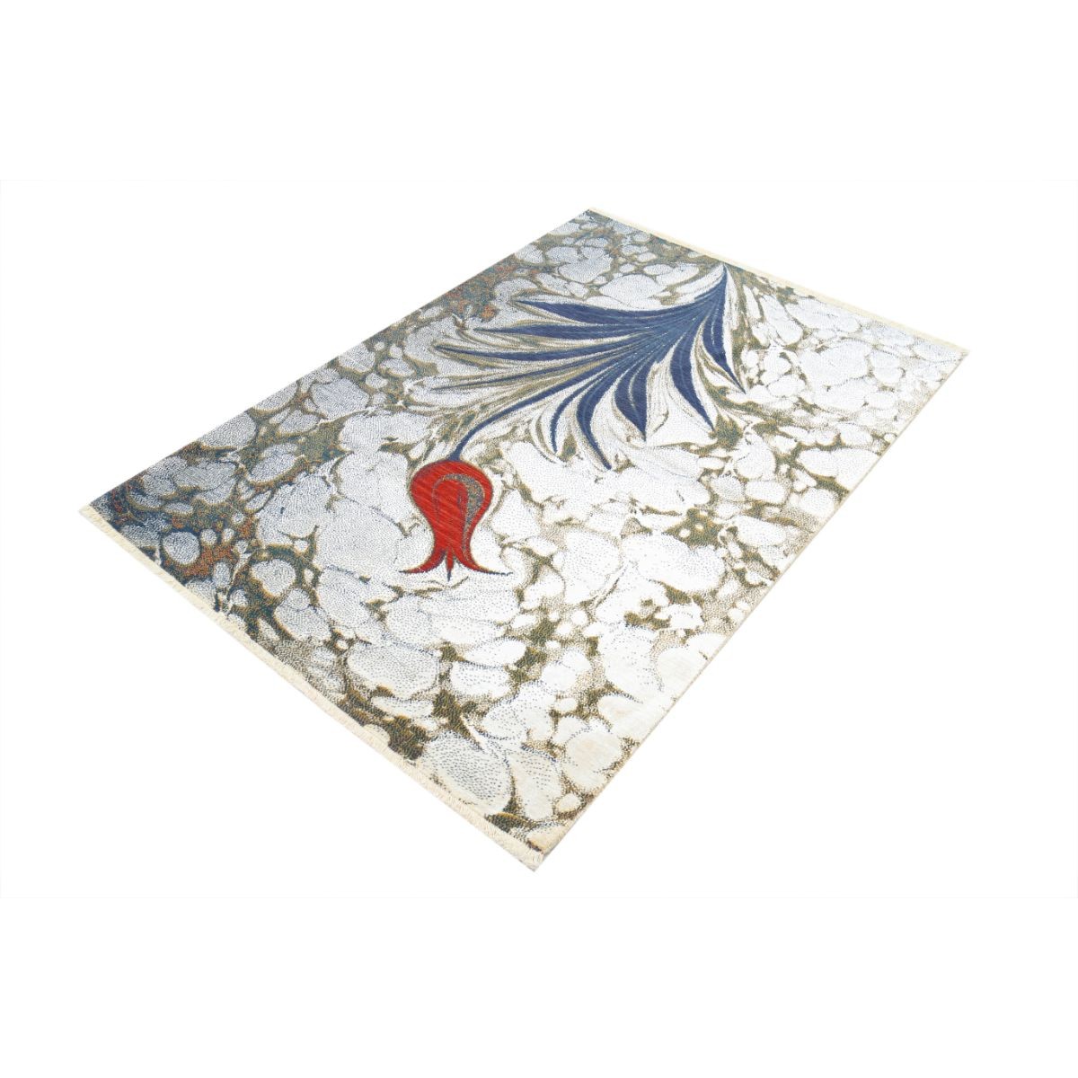 Dhanak 4x6 Machine-Made Washable Wool Rug - Colorful