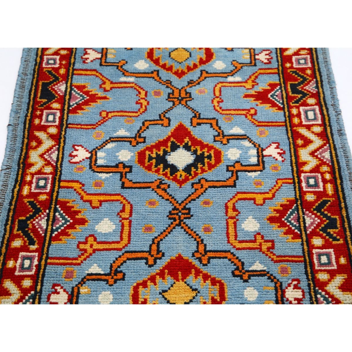 Revival 3x4 Handmade Double Knotted Washable Wool Rug - Colorful