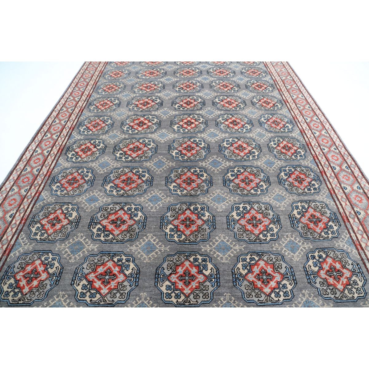 Revival 9x13 Handmade Double Knotted Washable Wool Rug - Colorful