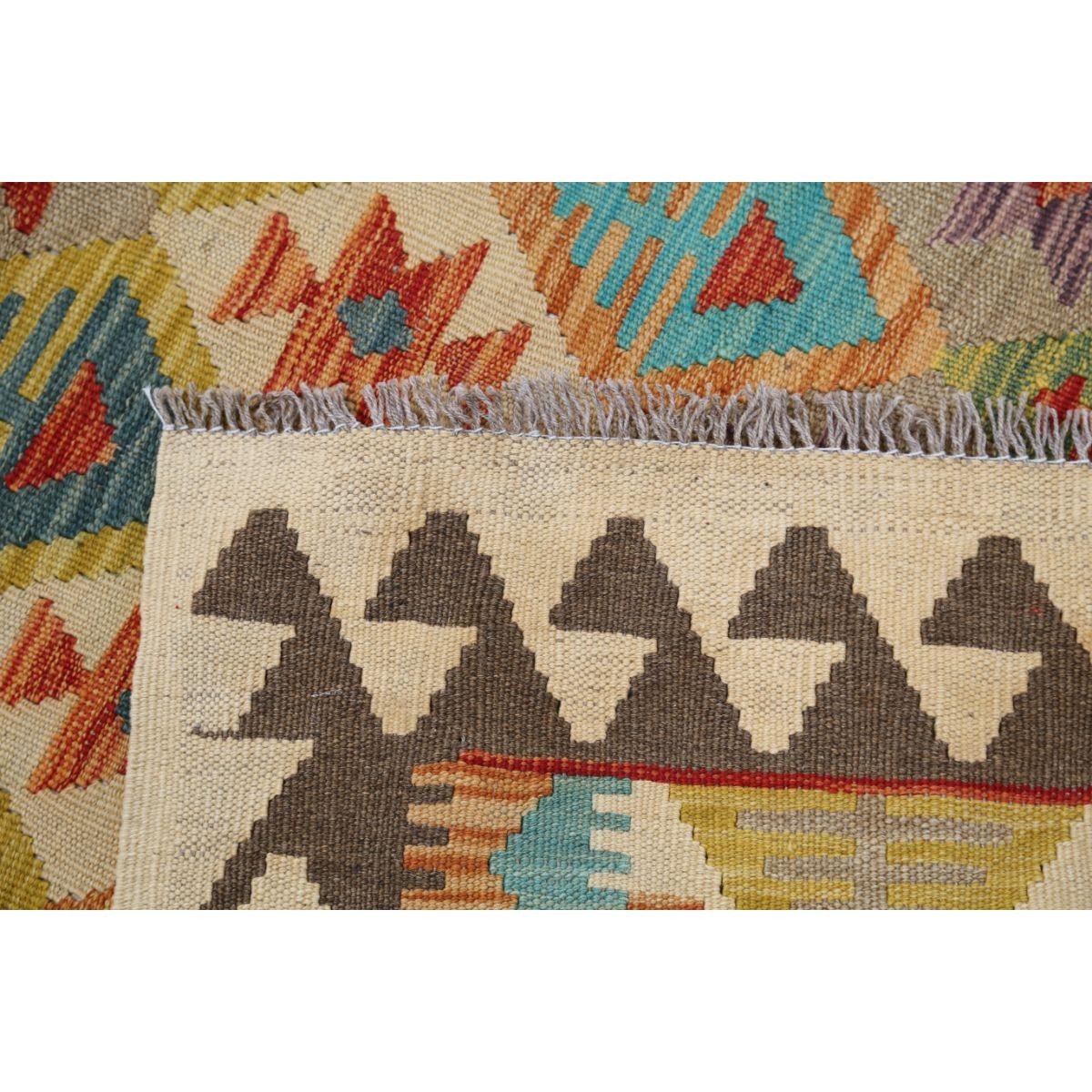 Maimana 4x6 Hand Woven Washable Wool Rug - Colorful