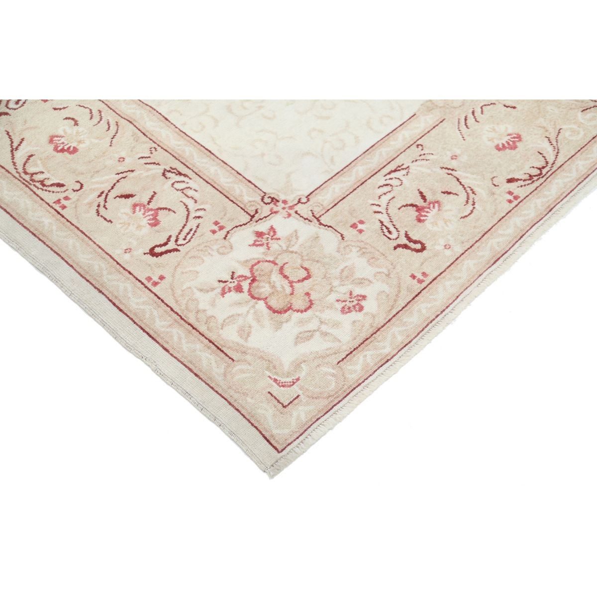 Nickel 7x10 Handmade Double Knotted Washable Wool Rug - Colorful