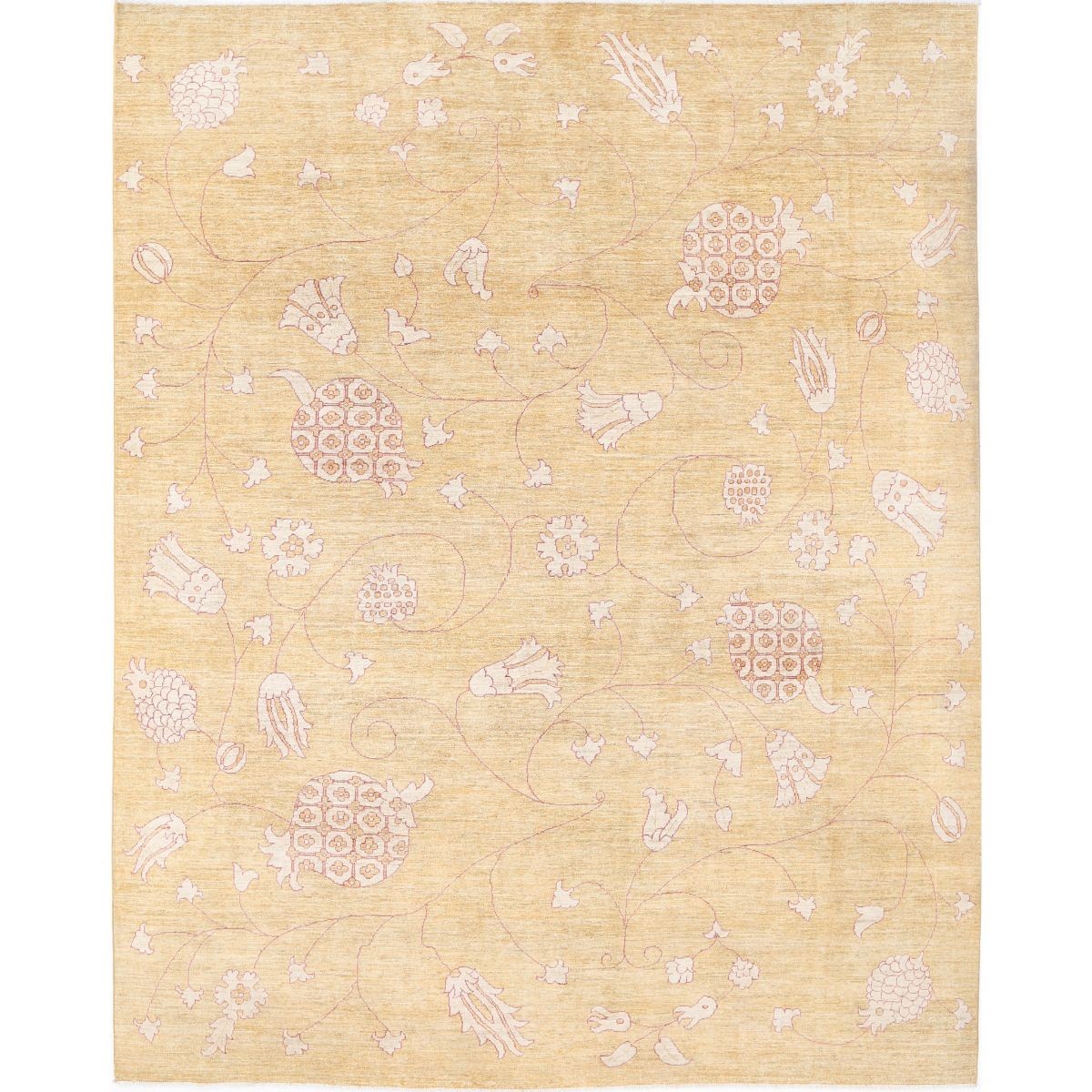 Modcar 9x12 Handmade Double Knotted Washable Wool Rug - Colorful