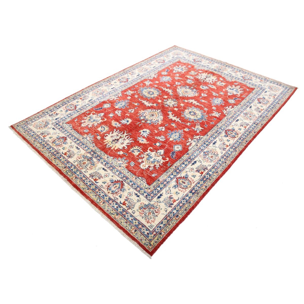 Ziegler 6x8 Handmade Double Knotted Washable Wool Rug - Colorful