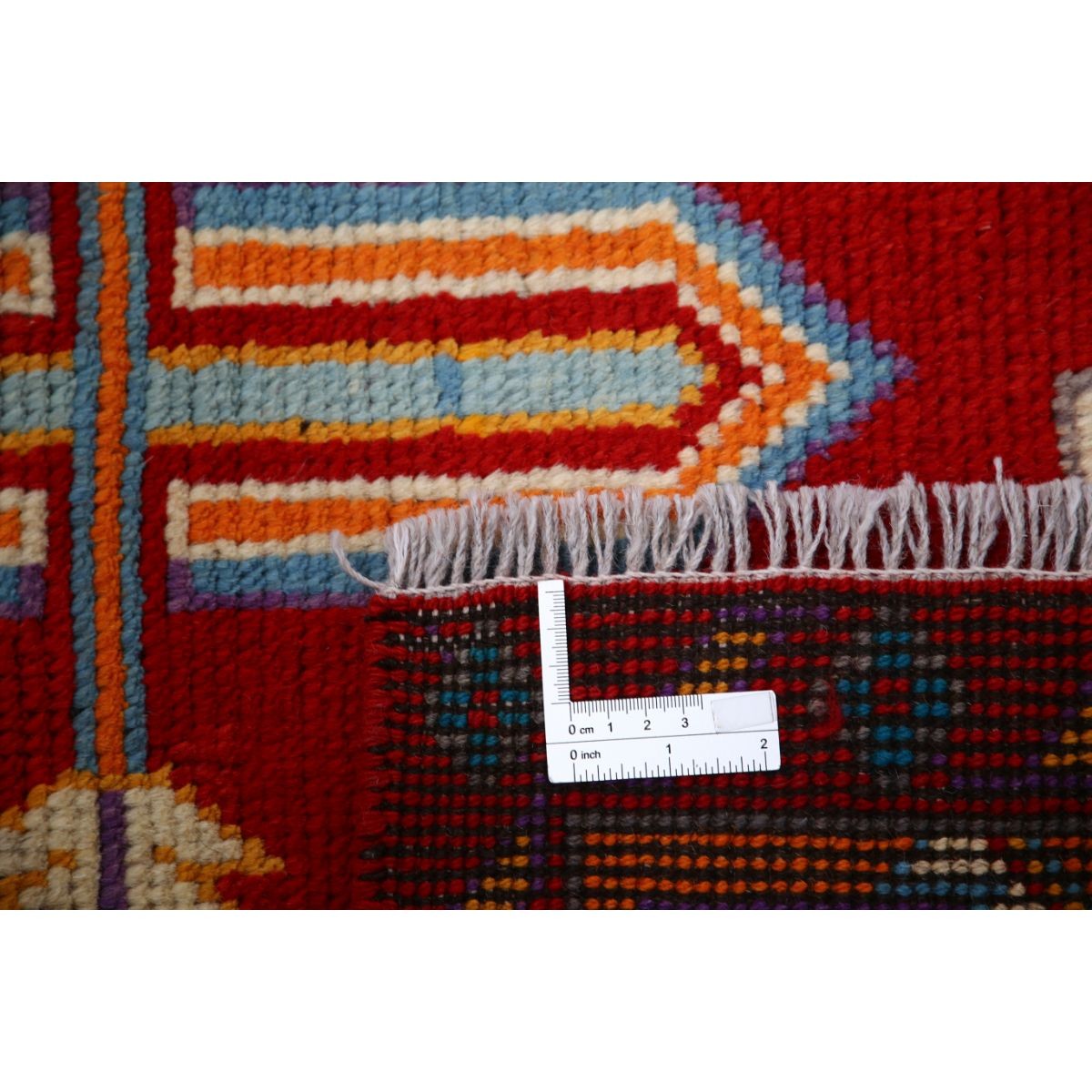 Revival 5x7 Handmade Double Knotted Washable Wool Rug - Colorful