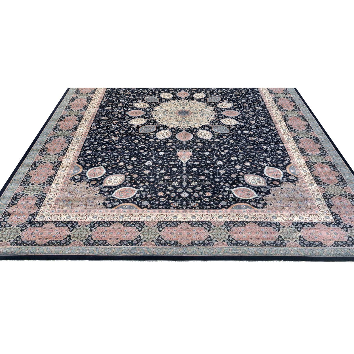 Heritage 22x32 Handmade Double Knotted Washable Wool Rug - Colorful