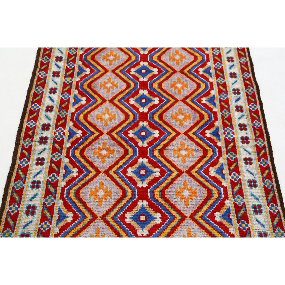 Revival 3x5 Handmade Double Knotted Washable Wool Rug - Colorful