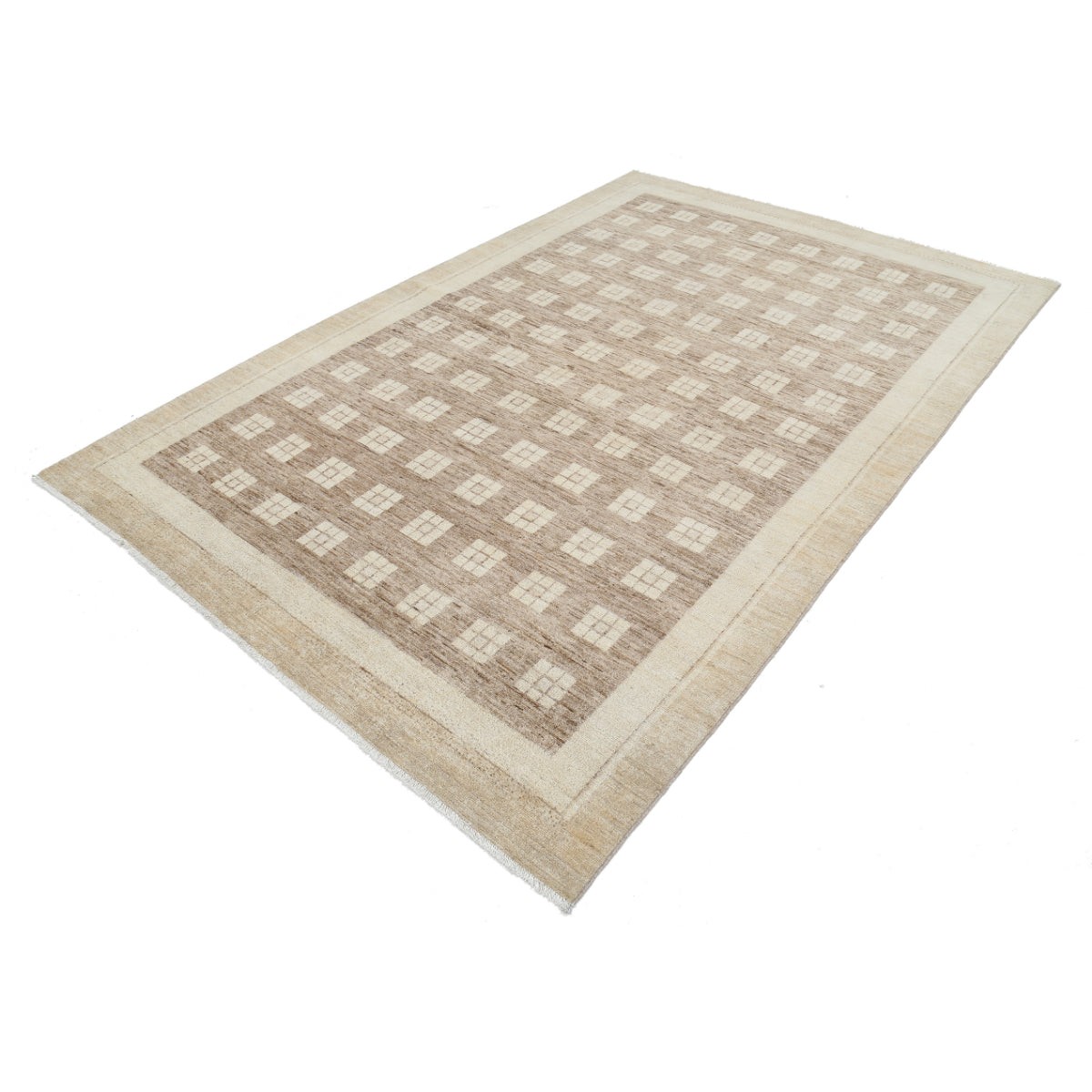 Modcar 6x9 Handmade Double Knotted Washable Wool Rug - Colorful