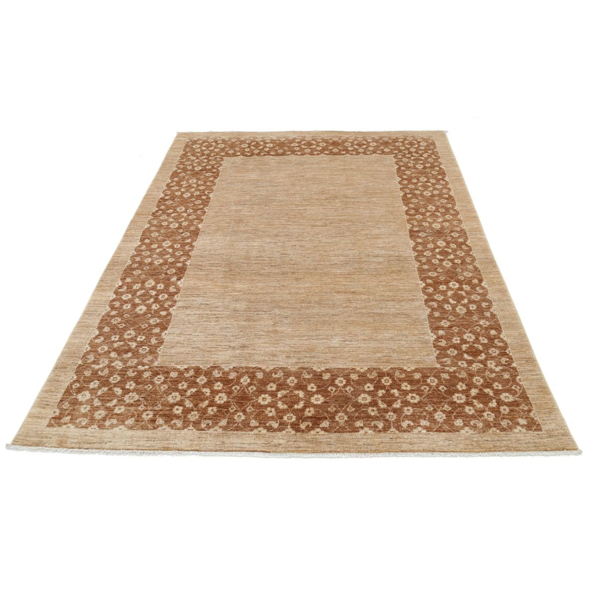 Modcar 6x8 Handmade Double Knotted Washable Wool Rug - Colorful