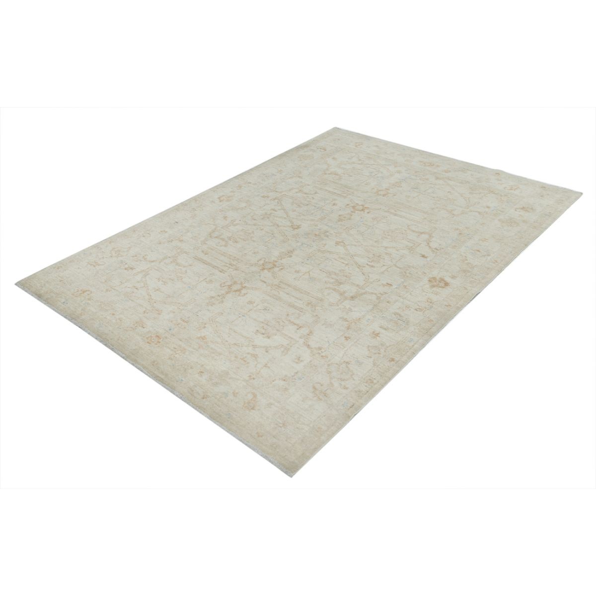Serenity 6x9 Handmade Double Knotted Washable Wool Rug - Soft Hues