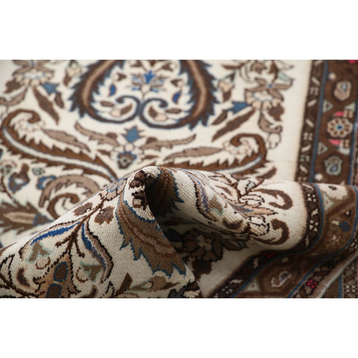 Vintage 3x8 Handmade Double Knotted Washable Wool Rug - Soft Hues