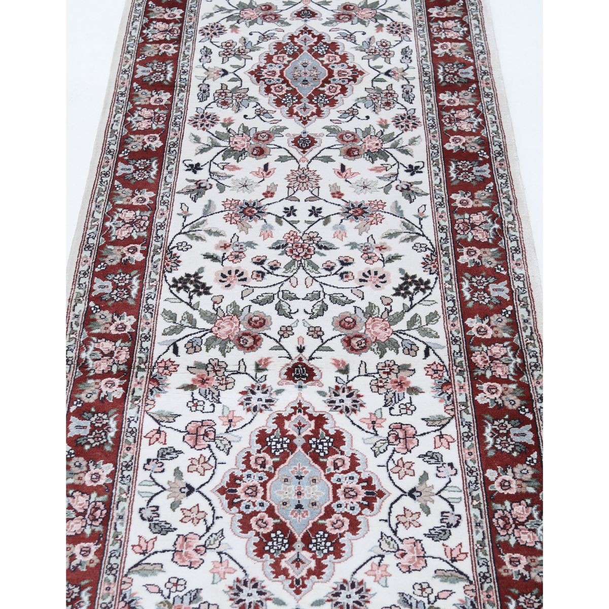 Legacy 3x14 Handmade Double Knotted Washable Art Silk Runner - Colorful