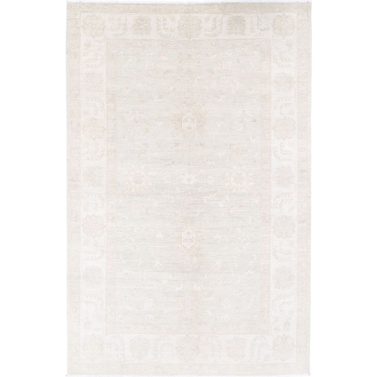 Serenity 6x10 Handmade Double Knotted Washable Wool Rug - Soft Hues
