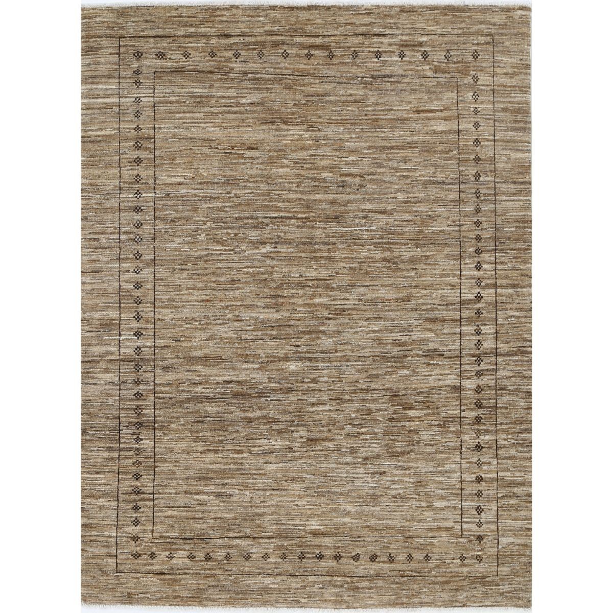 Modcar 5x7 Handmade Double Knotted Washable Wool Rug - Colorful
