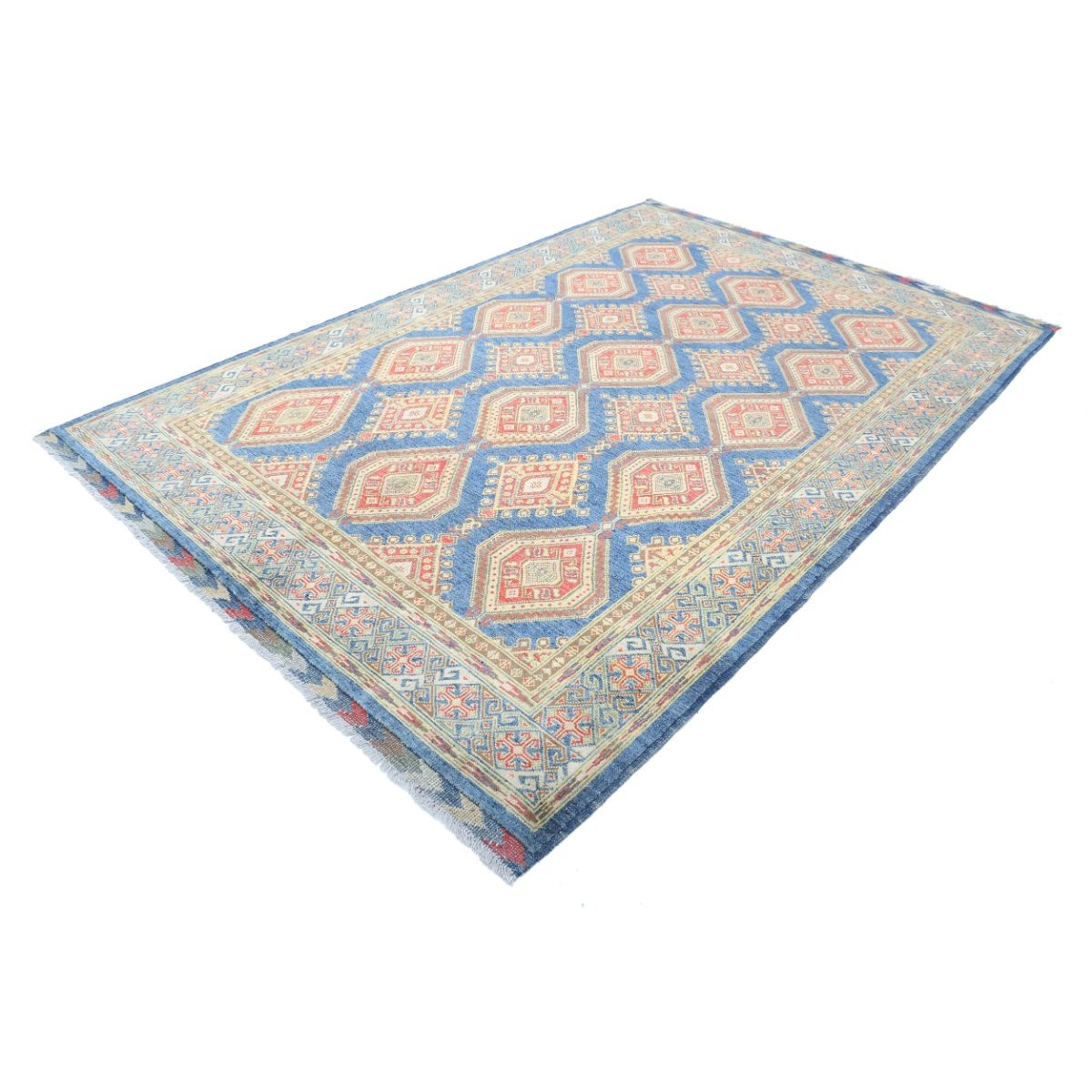 Revival 7x10 Handmade Double Knotted Washable Wool Rug - Colorful
