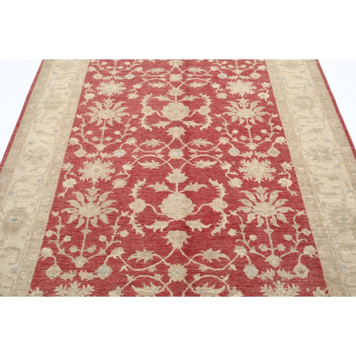 Ziegler 6x8 Handmade Double Knotted Washable Wool Rug - Soft Hues