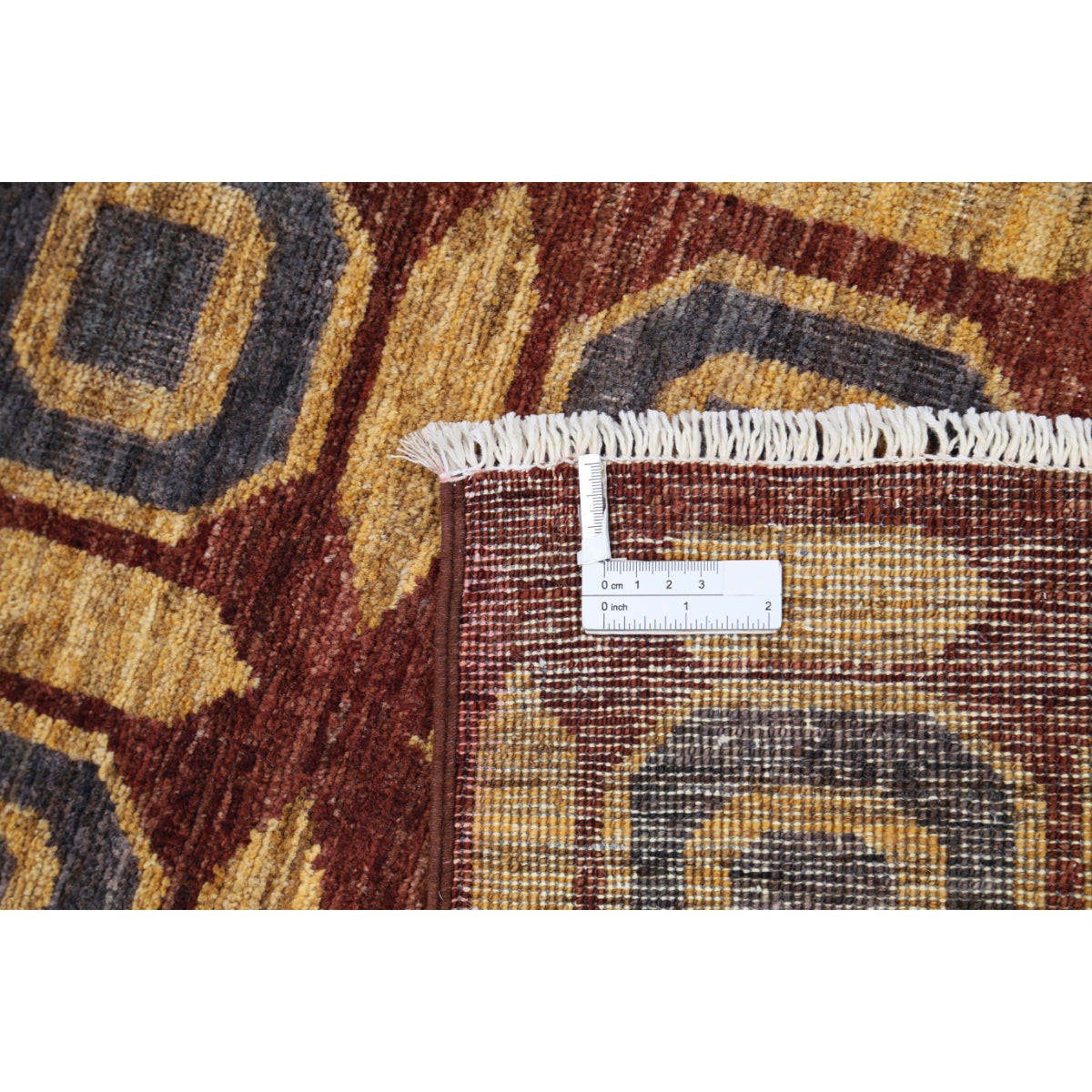 Modcar 4x5 Handmade Double Knotted Washable Wool Rug - Colorful