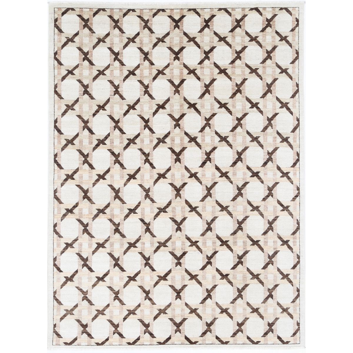 Modcar 6x8 Handmade Double Knotted Washable Wool Rug - Colorful