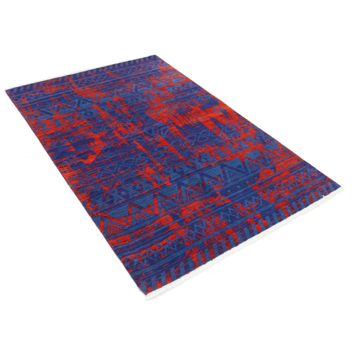 Dhanak 4x6 Machine-Made Washable Wool Rug - Colorful