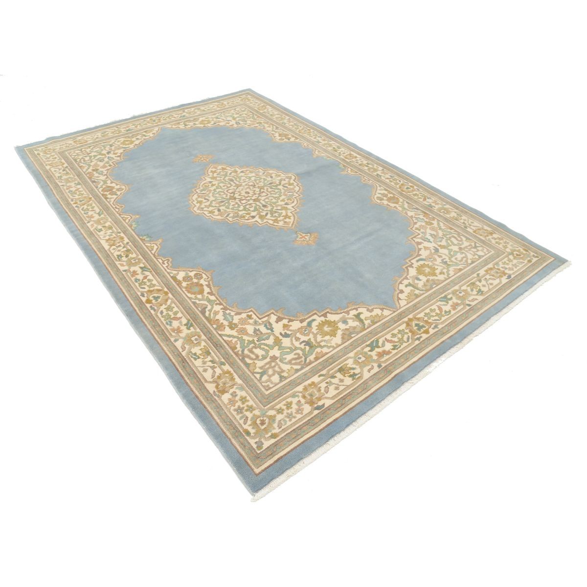Aubusson 6x9 Handmade Double Knotted Washable Wool Rug - Colorful