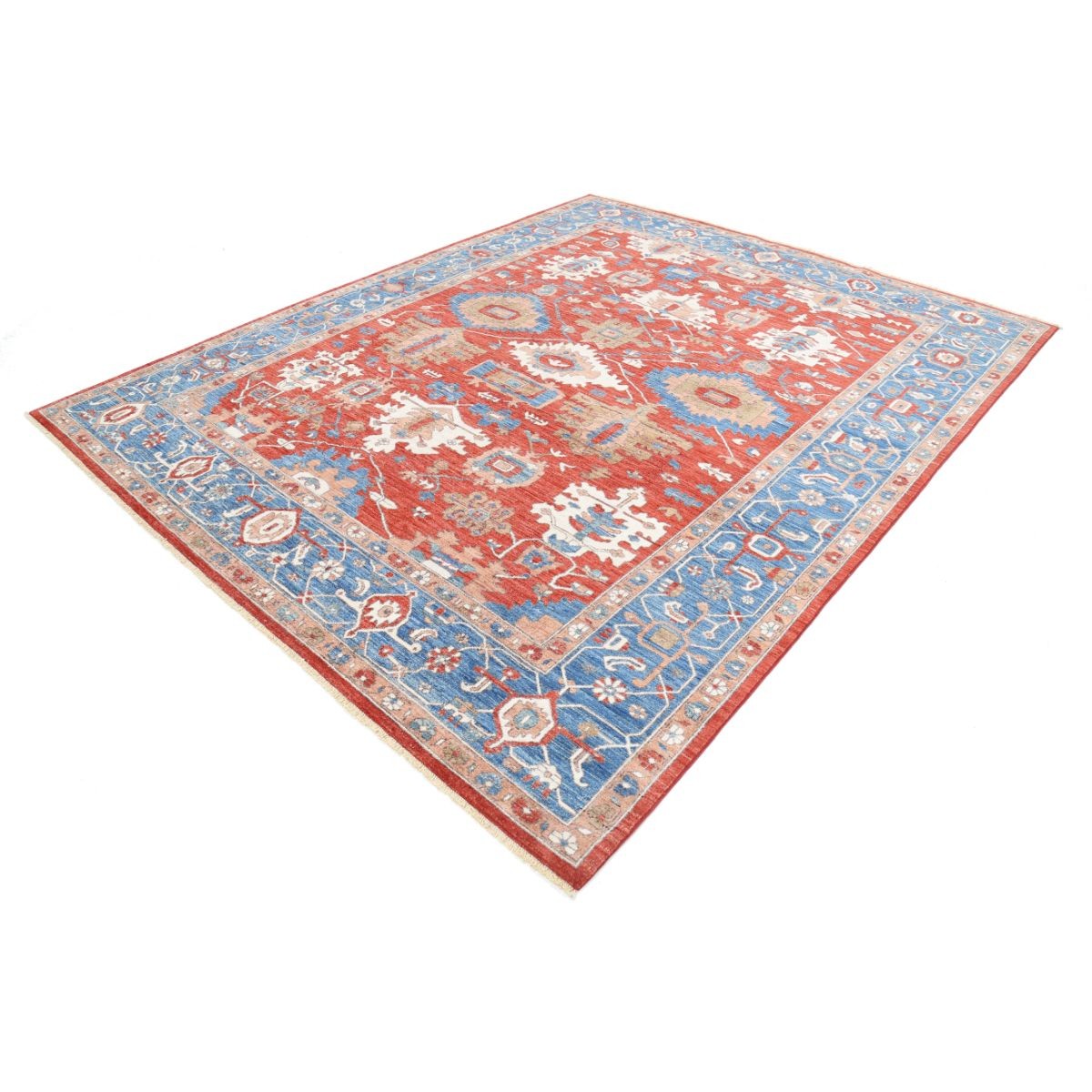 Ziegler 8x10 Handmade Double Knotted Washable Wool Rug - Colorful