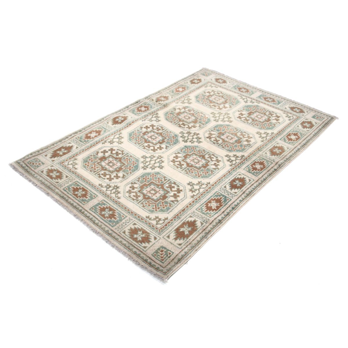 Revival 4x6 Handmade Double Knotted Washable Wool Rug - Colorful