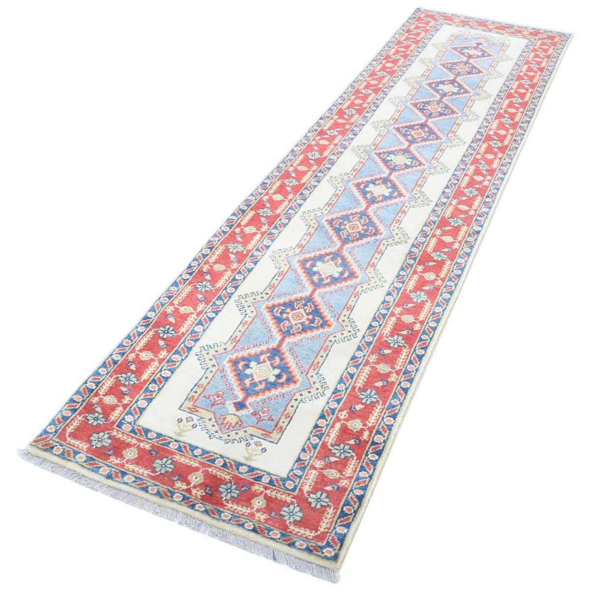 Revival 3x10 Handmade Double Knotted Washable Wool Runner - Colorful
