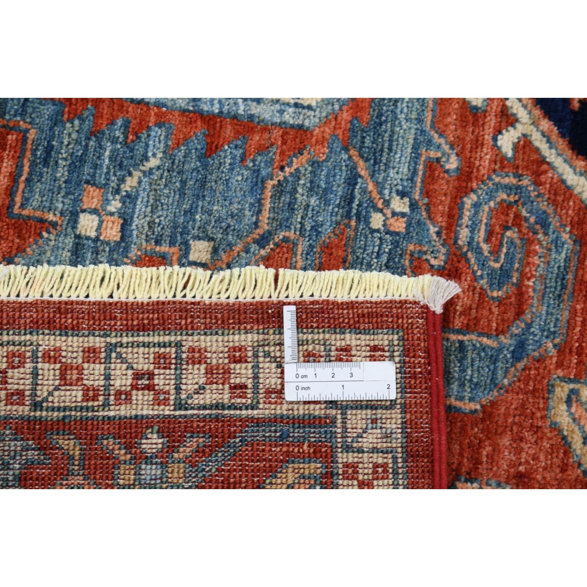 Heriz 8x10 Handmade Double Knotted Washable Wool Rug - Colorful