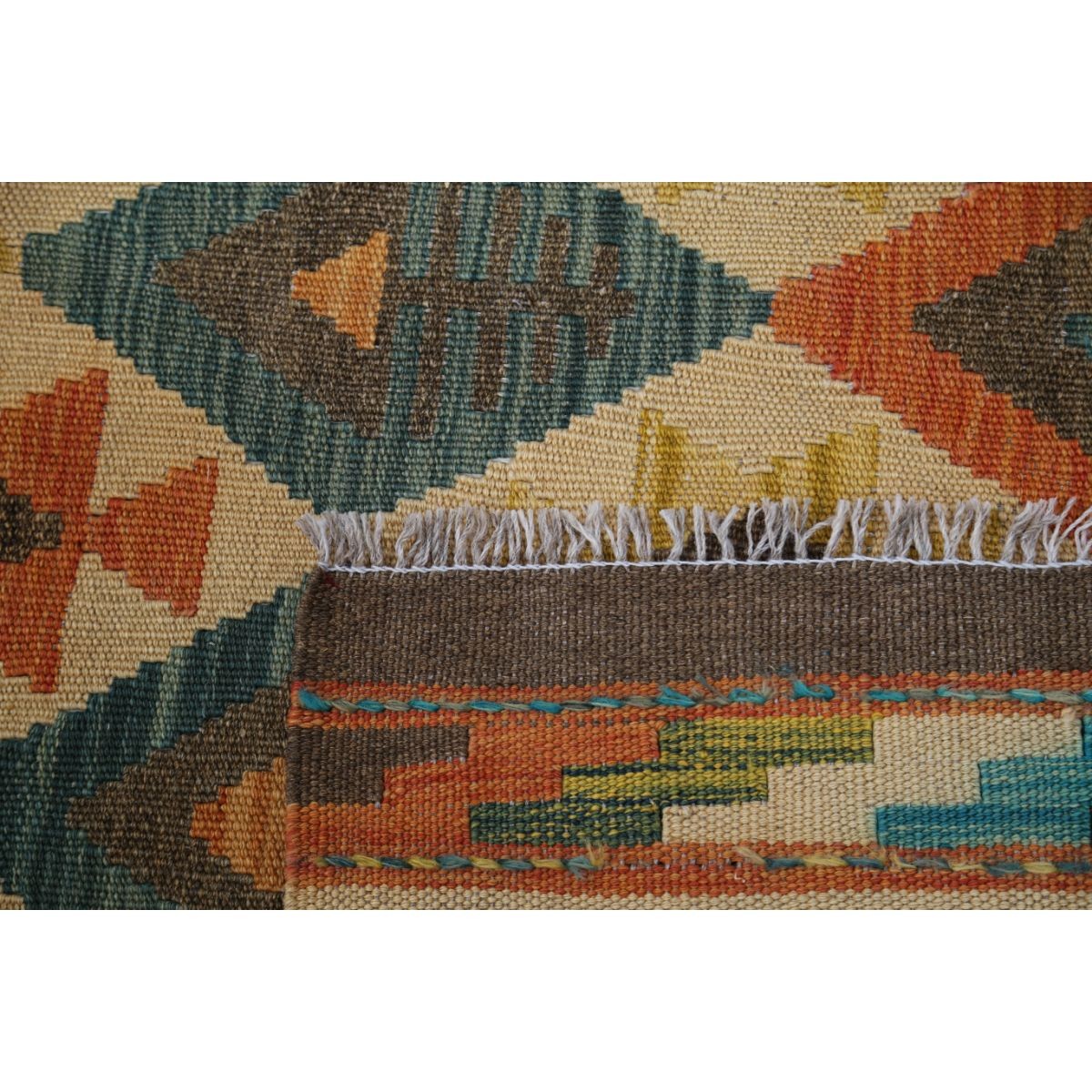 Maimana 4x6 Hand Woven Washable Wool Rug - Colorful