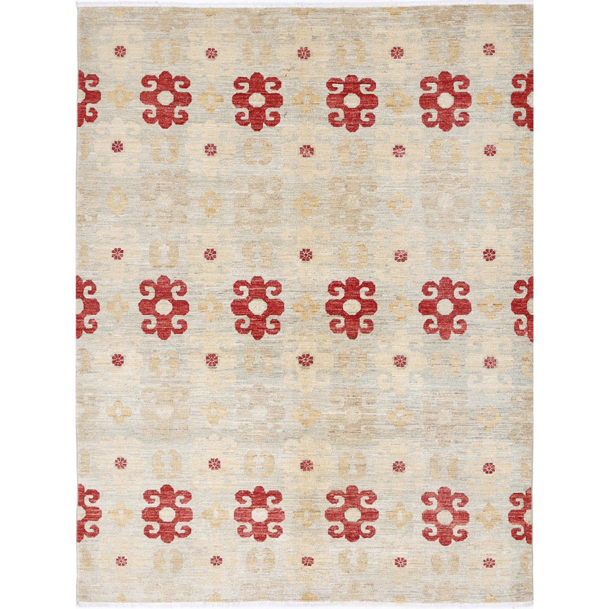 Modcar 6x8 Handmade Double Knotted Washable Wool Rug - Colorful