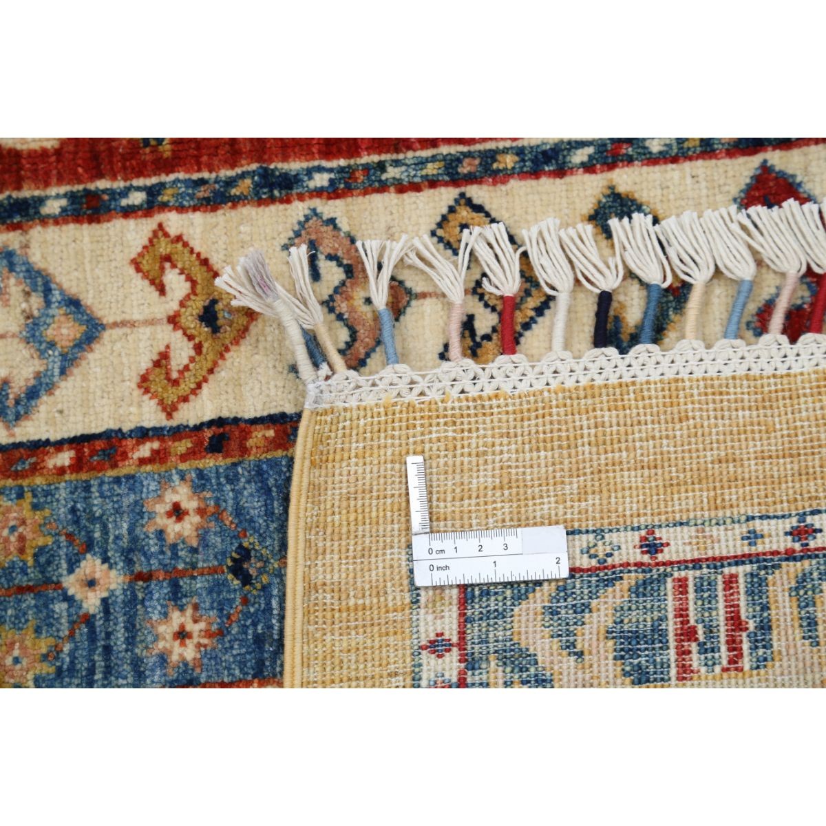 Shaal 6x8 Handmade Double Knotted Washable Wool Rug - Colorful