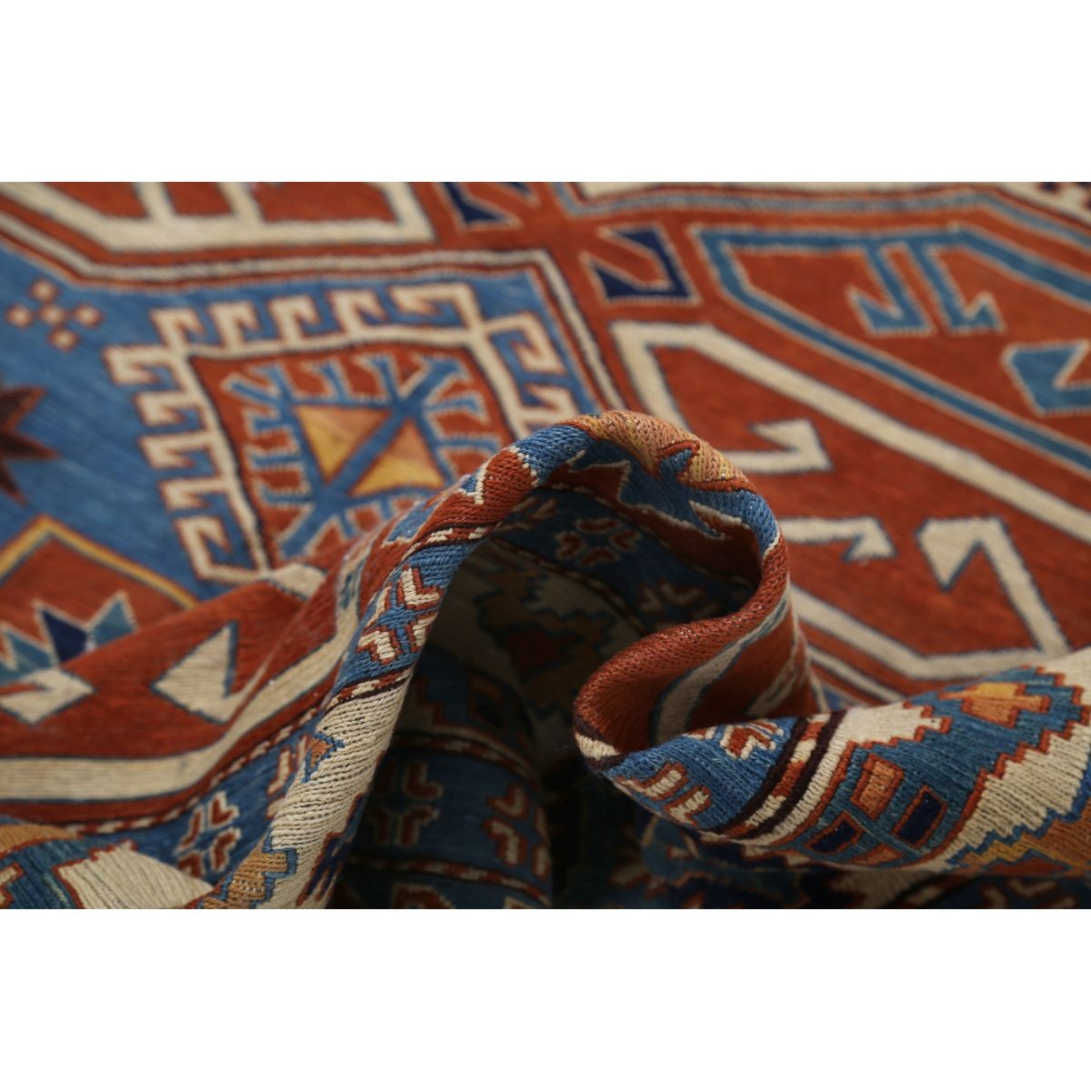 Sumak 6x9 Hand Woven Washable Wool Rug - Colorful