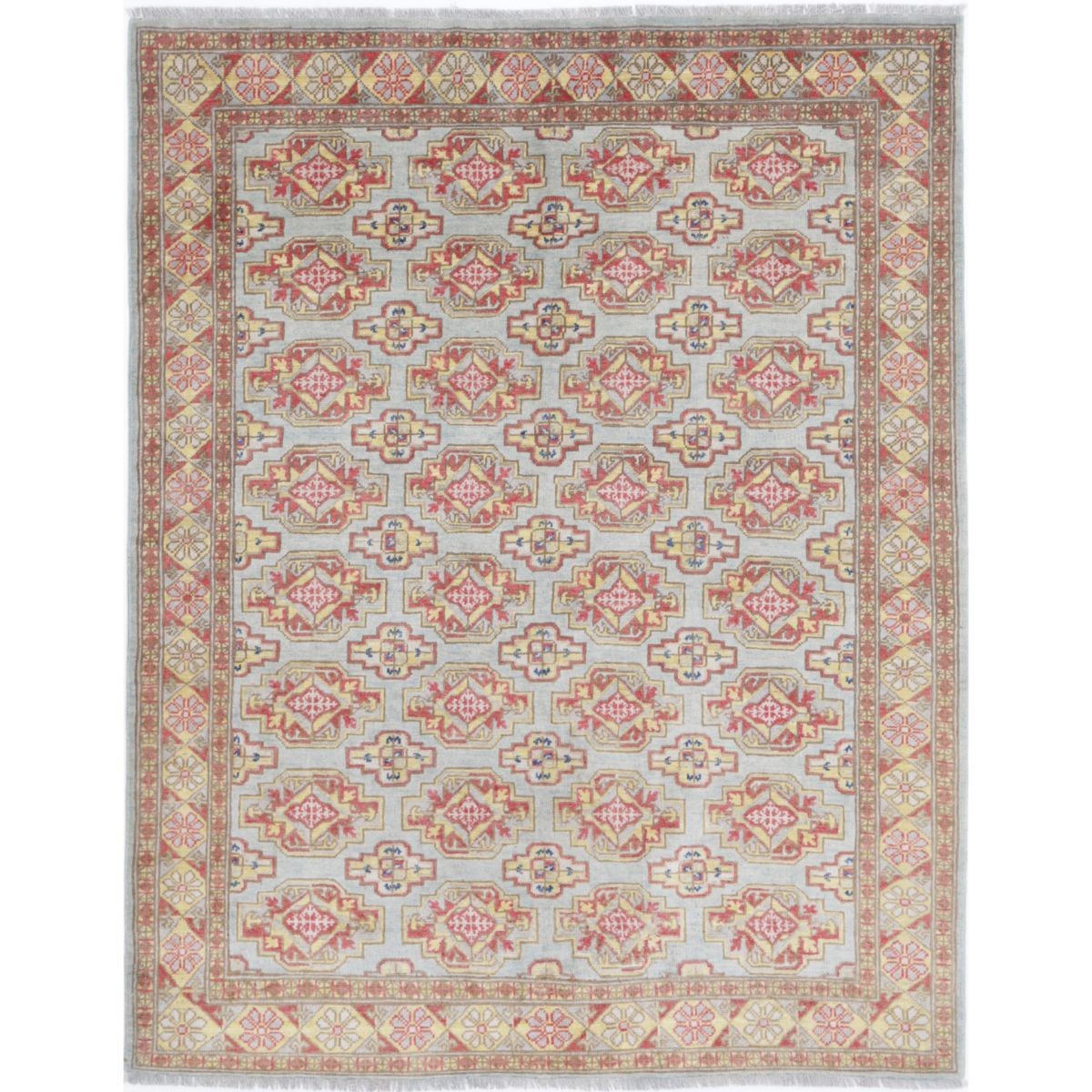 Revival 5x6 Handmade Double Knotted Washable Wool Rug - Colorful