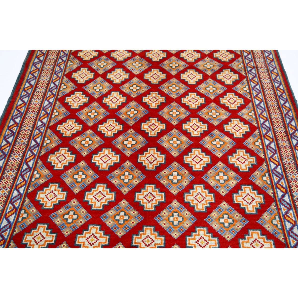 Revival 5x7 Handmade Double Knotted Washable Wool Rug - Colorful
