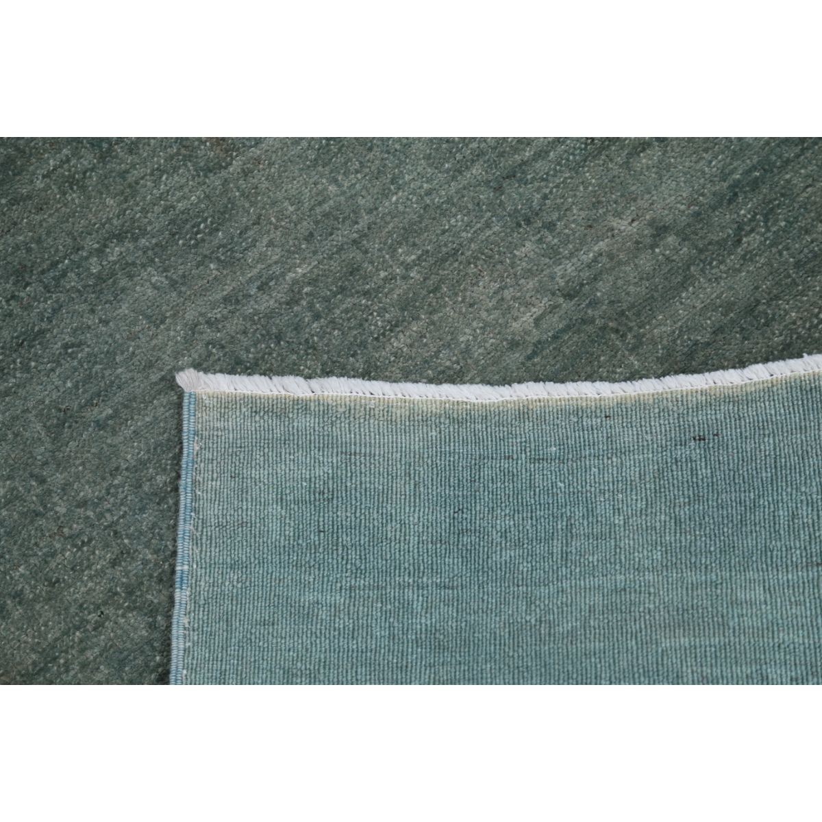 Fine 3x10 Handmade Double Knotted Washable Wool Runner - Monochormatic