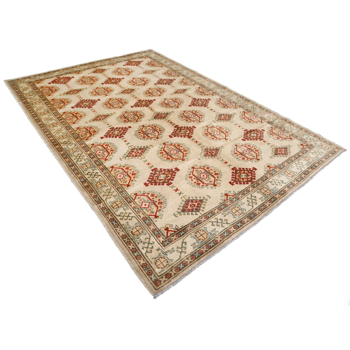 Revival 7x9 Handmade Double Knotted Washable Wool Rug - Colorful