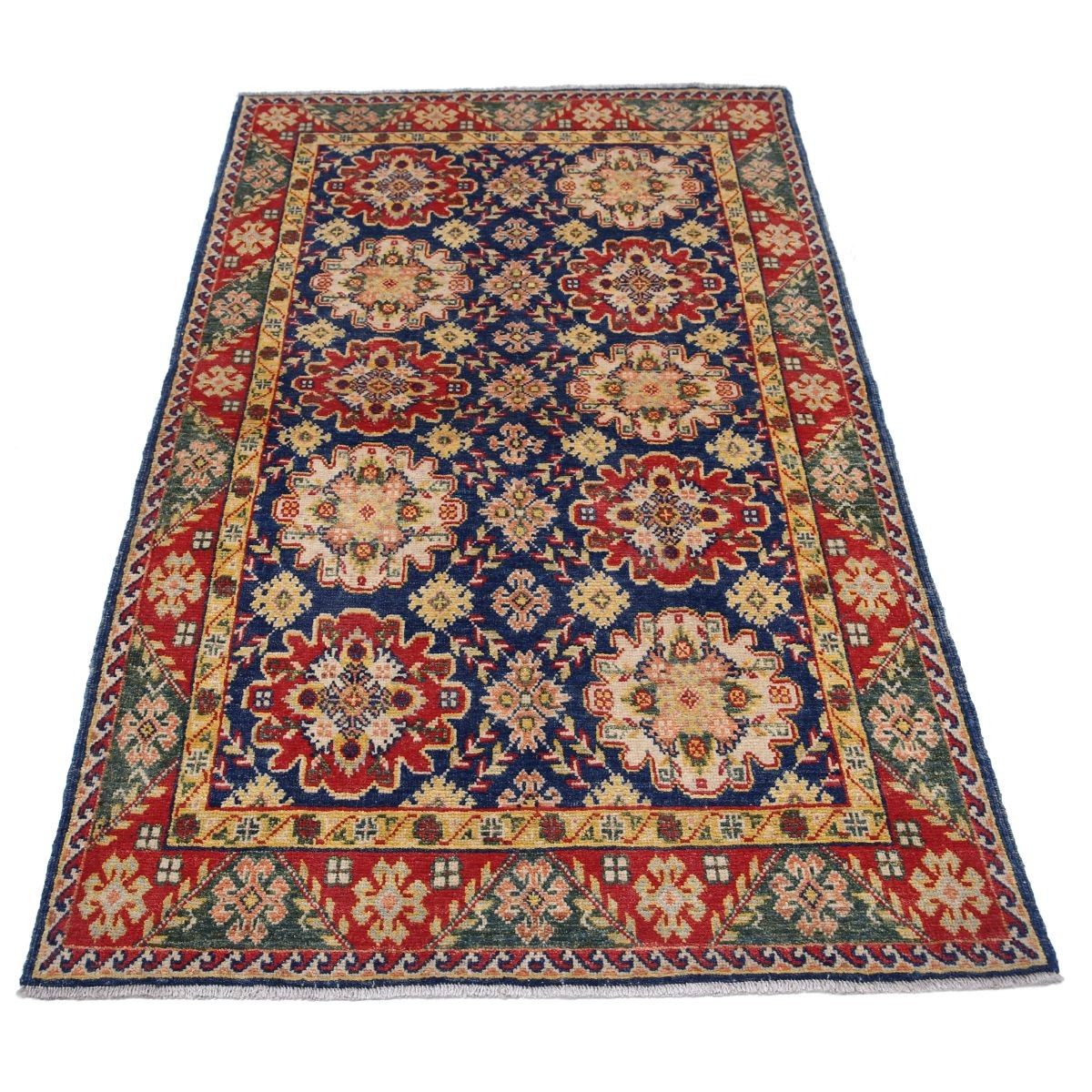 Revival 4x6 Handmade Double Knotted Washable Wool Rug - Colorful