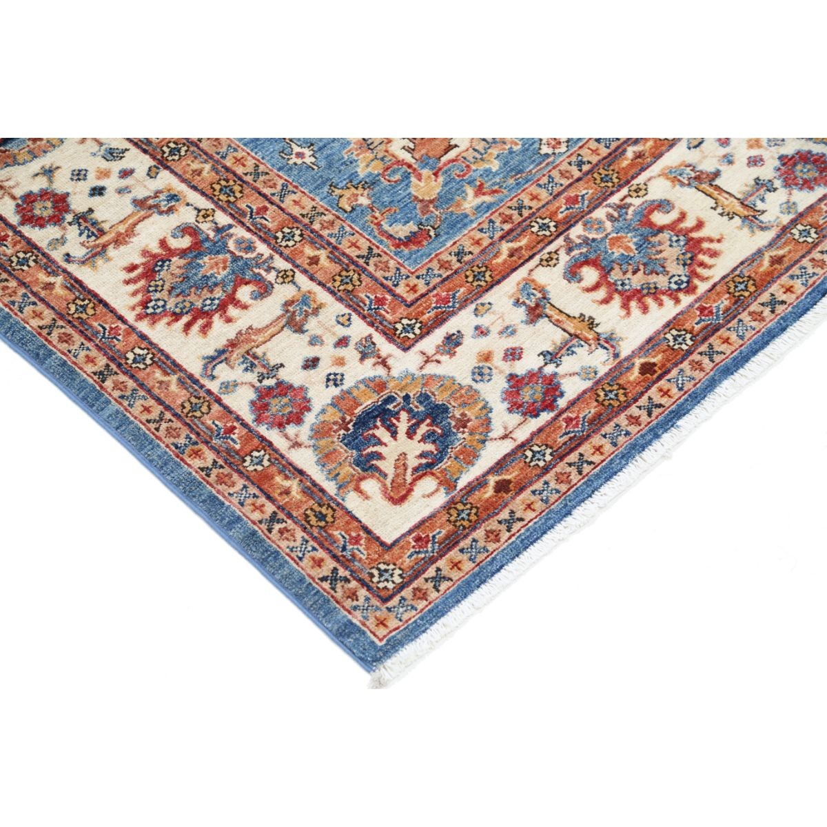 Ziegler 6x8 Handmade Double Knotted Washable Wool Rug - Colorful