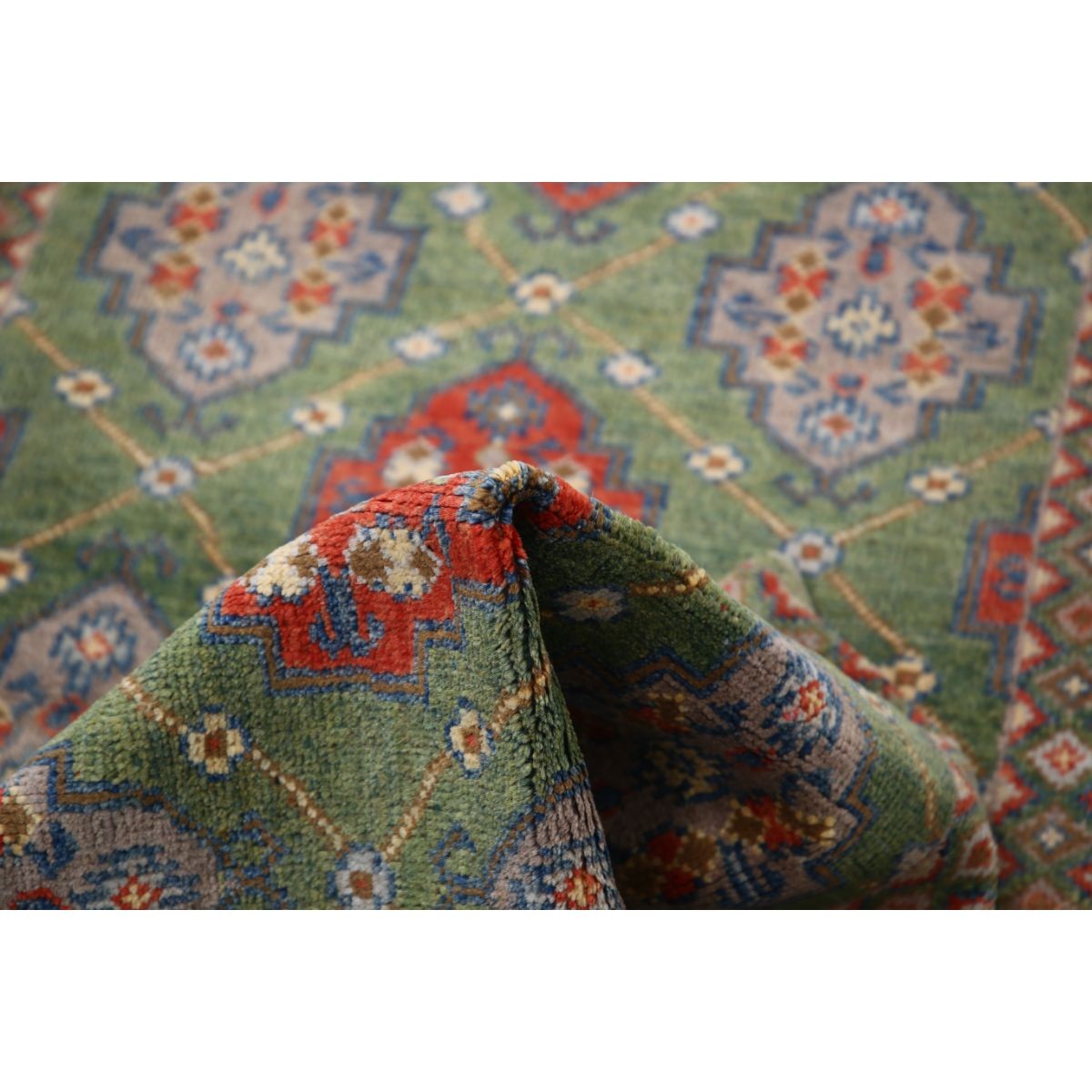 Revival 3x12 Handmade Double Knotted Washable Wool Runner - Colorful